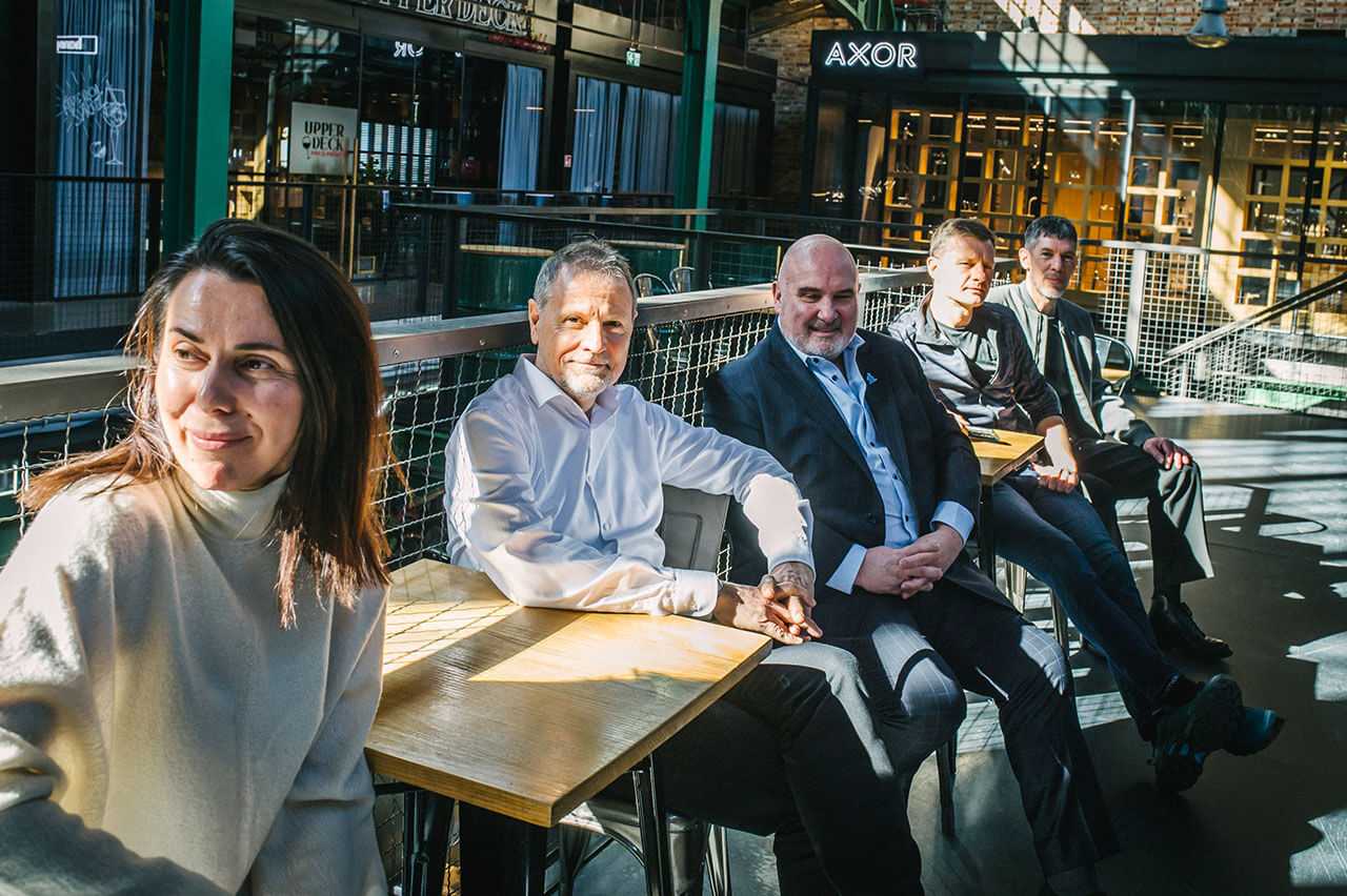 Our management team - left to right: Alma Oprasic, Robert Etches, Gary Muddyman, Jaromir Dzialo, and Flemming Gammelgaard.